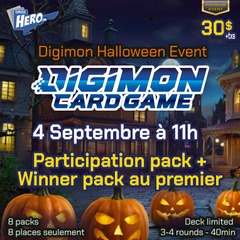 Digimon Halloween Event - premium event – 4 Sept à 11h